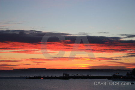 Sunset sky cloud sunrise red.