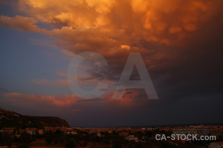 Sunset sunrise javea europe cloud.