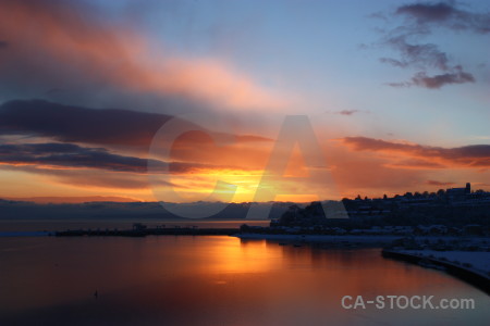 Sunset sunrise yellow cloud orange.