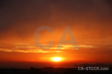 Sunset yellow red cloud sunrise.