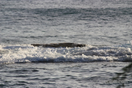 Surface water wave rock sea.