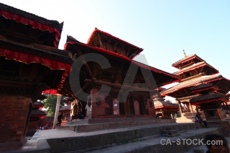 Temple pagoda building south asia wood.