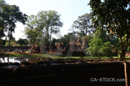 Temple stone asia reflection block.