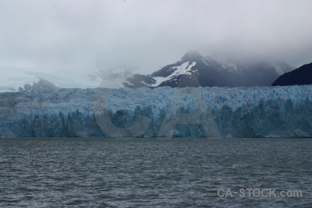 Terminus mountain glacier argentina cloud.