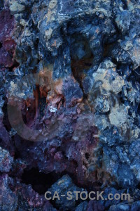 Texture rock volcanic blue lava.