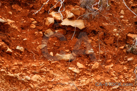 Texture soil stone orange red.