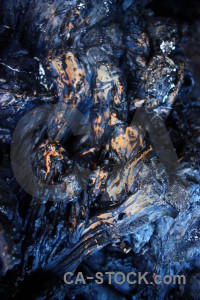 Texture volcanic lava blue rock.