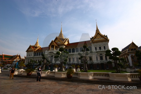 Thailand chakri maha prasat ornate southeast asia person.