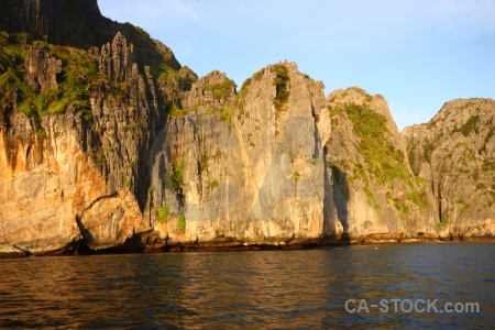 Thailand cliff ko phi leh ley water.