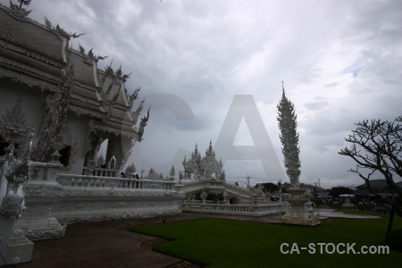 Thailand grass tree sky buddhist.