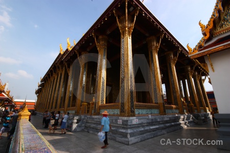 Thailand ornate wat phra si rattana satsadaram temple of the emerald buddha bangkok.