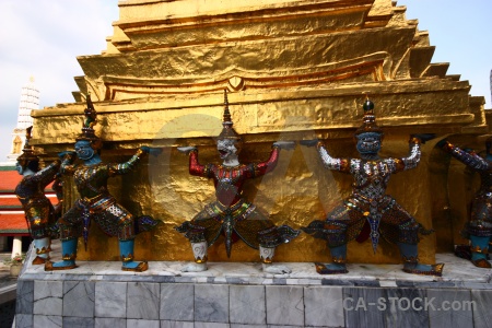 Thailand royal palace temple building wat phra si rattana satsadaram.