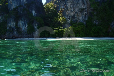 Thailand sea beach koh yung phi island.