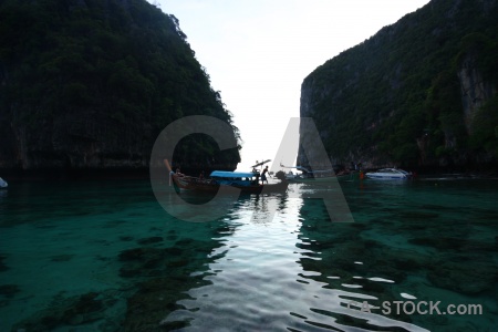 Thailand sea tropical sky cliff.