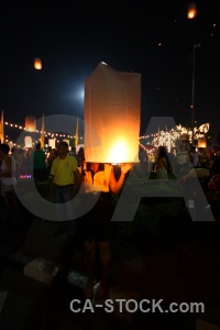 Thailand southeast asia bangkok loi krathong person.