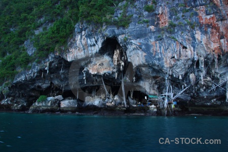 Thailand water phi island limestone sea.