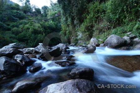 Tikhedhunga trek river annapurna sanctuary himalayan.