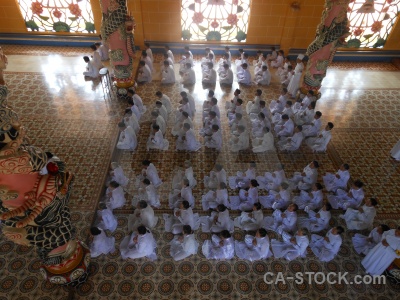 Toa thanh tay ninh religion pillar pray temple.