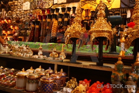 Ton khem floating thailand market asia.