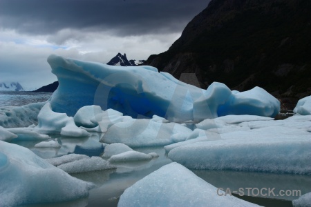 Torres del paine mountain iceberg lago grey ice.