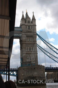 Tower bridge white building.