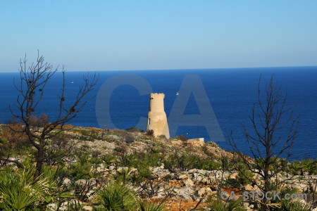 Tower sky ruin torre del gerro europe.