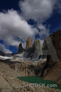 Tower snow sky trek torres del paine.