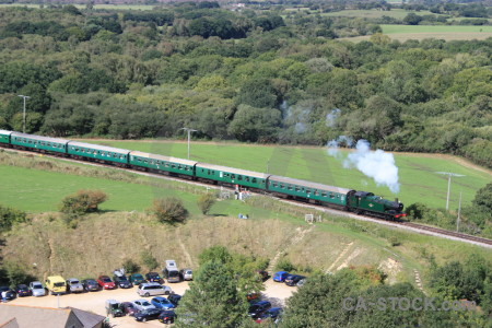 Train green field vehicle.