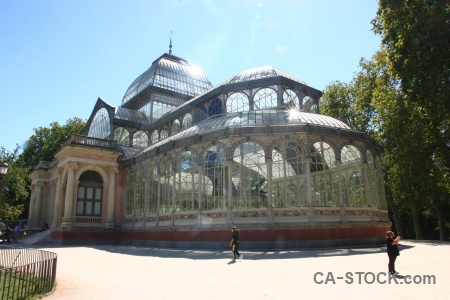 Tree crystal palace madrid spain glass.