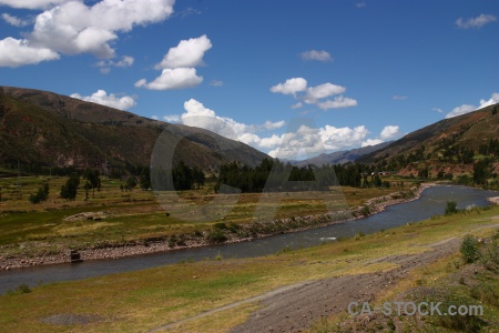 Tree sky willkanuta river urubamba peru.