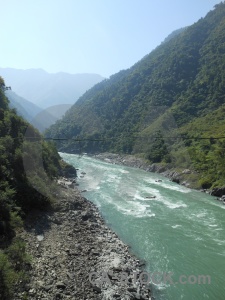 Trishuli river prithvi nepal mountain sky.