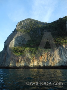 Tropical cloud phi island sea rock.