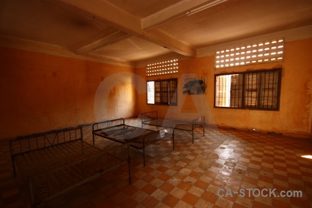 Tuol sleng genocide museum southeast asia khmer rouge prison cambodia.