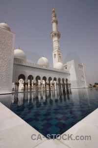 Uae building archway arabian mosque.