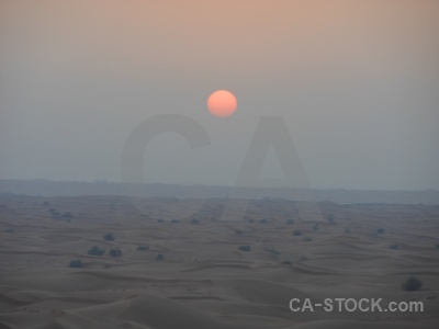 Uae sunset sunrise desert sand.