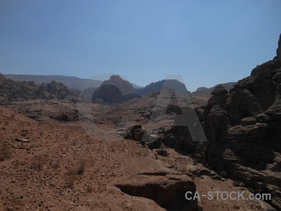 Unesco archaeological middle east cliff petra.