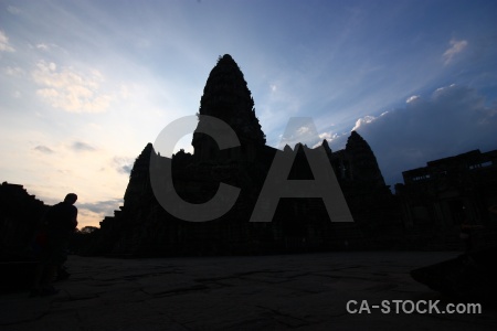 Unesco buddhist silhouette buddhism cambodia.