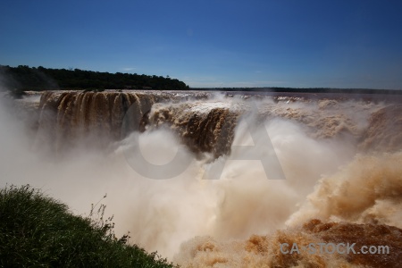 Unesco iguazu river iguacu falls garganta del diablo sky.