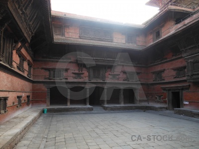 Unesco kathmandu building archway hanuman.