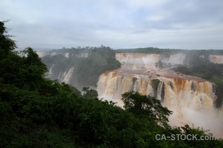 Unesco waterfall water iguazu river brazil.