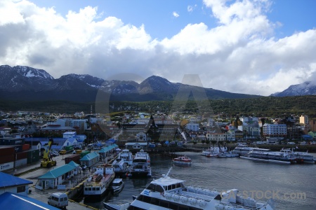 Ushuaia argentina boat tierra del fuego sea.