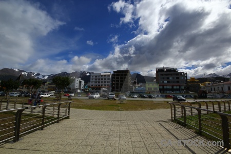 Ushuaia patagonia tree sky railing.