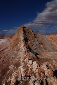 Valle de la luna cloud atacama desert san pedro south america.