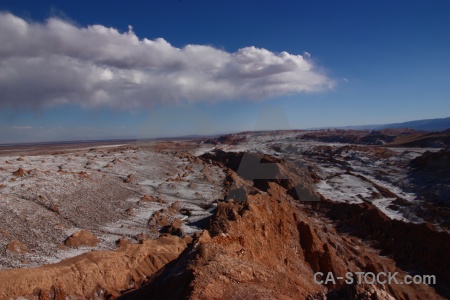 Valley of the moon san pedro de atacama valle la luna cordillera sal south america.