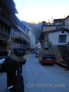 Vehicle building tibet road china.