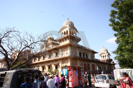 Vehicle museum jaipur person building.