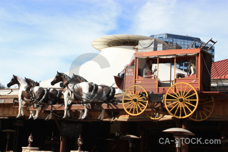 Vehicle white carriage.