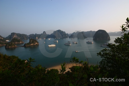 Vietnam sky cliff water ha long bay.