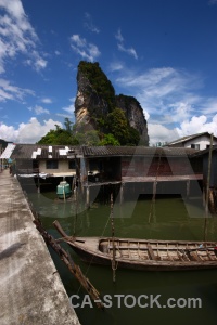 Village koh panyee boat cloud building.