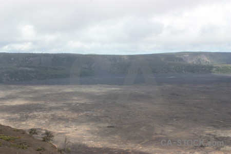 Volcanic crater white.